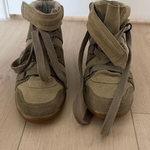 High-Top Suede Sneakers